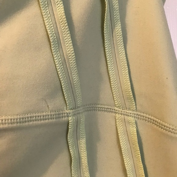 Mint green 7/8 pants with stitch detailing. - Picture 3 of 4